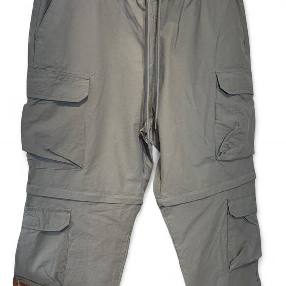 PacSun Convertible Cargo Pants Shorts | Light Blue Utility Zip-Off Men's Size L - Picture 3 of 7